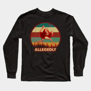 Retro Vintage Allegedly Long Sleeve T-Shirt